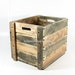 Wood Crate Wooden Box Table Furniture Storage with Two Toned Finish