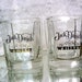 Vintage Pair Jack Daniel's Whiskey Glasses