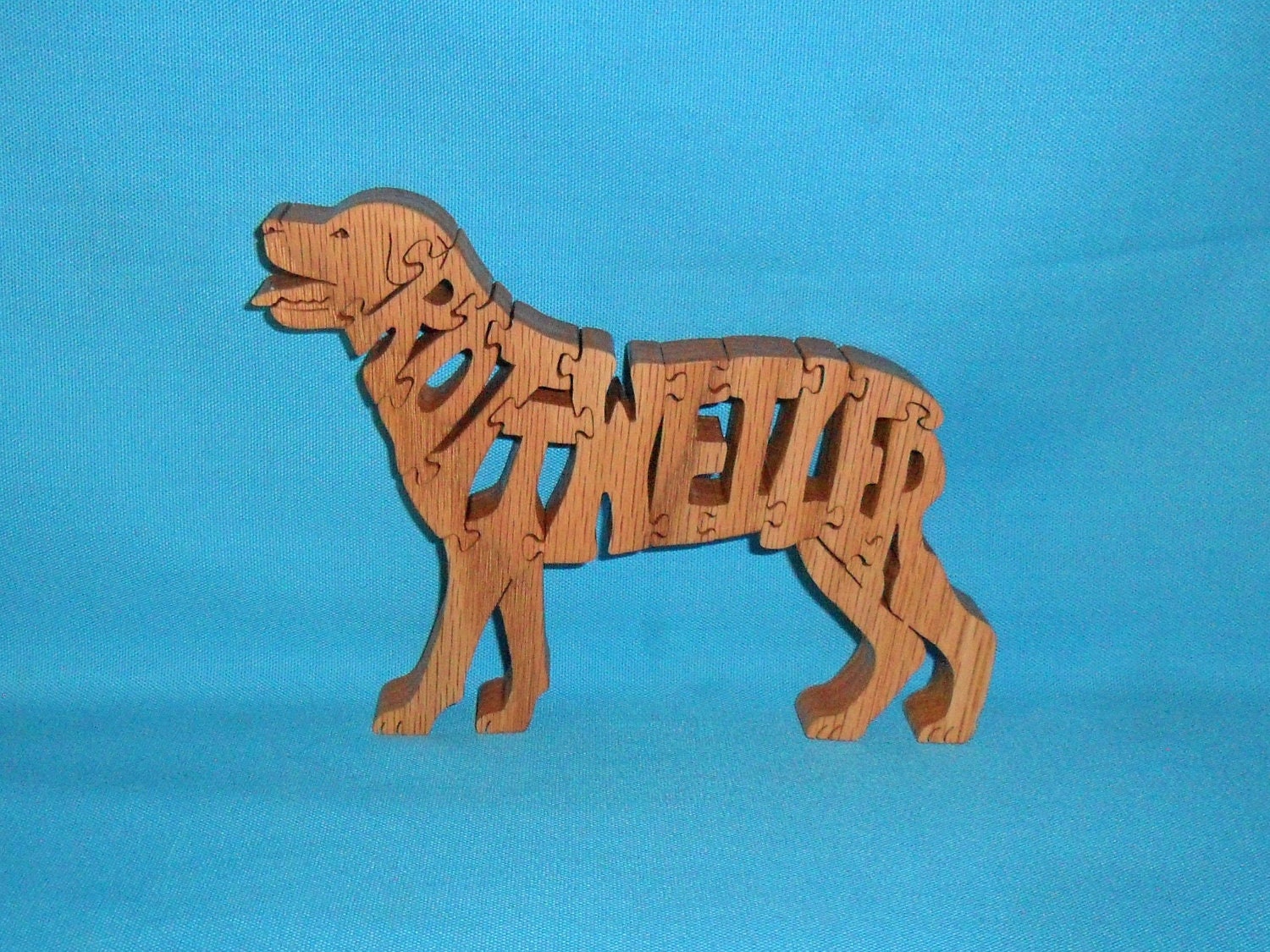Rottweiler Dog Breed Scroll Saw Wooden Pet Lover Puzzle