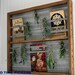 Vintage Wooden Flat Tray Screen Drawer industrial style