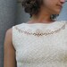 Carlye 1950s Nude Wiggle Dress With Texture and Lace Small