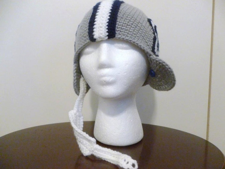 Dallas Cowboys Helmet BeanieHatFootballTeam by mamasophs