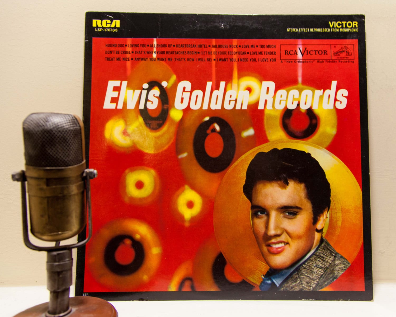 Elvis Presley Vinyl Record Album 1950s Rock And by DropTheNeedle