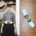 Vintage 80s Stretch Belt W/ Floral Buckle Small-Medium O Reserve for yellowcake