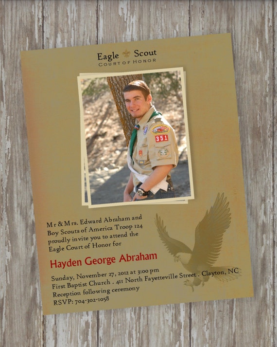 Boy Scout Court Of Honor Invitations 8