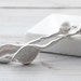 White Ivory Pearl Earring, Sterling Silver Organic Leaf Long Dangle Earring, June Birthstone, Bridal Jewelry, Statement, Santorini Jewelry
