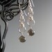 Graduated Byzantine Drop Chainmaille Earrings with Smokey Quartz