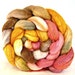 wool roving, merino silk 50 / 50 , combed top: spinning fiber, hand painted roving