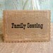 READY TO SHIP Family Seating Wedding Table Cards Set of 3 Place Holder, Burlap Kraft Rustic Country Woodland