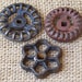 We Three Handles Cast Iron Vintage Faucet Handles
