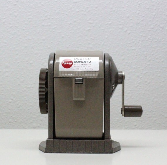 Vintage Apsco Dexter Super 10 Portable Pencil Sharpener