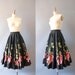 r e s e r v e d 1950s Circle Skirt / Ring of Roses Skirt / 50s