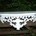 Ornate Wall Shelf or Use as Bed Crown in Gloss White or you may Choose Color Size 20 1/2 x 9