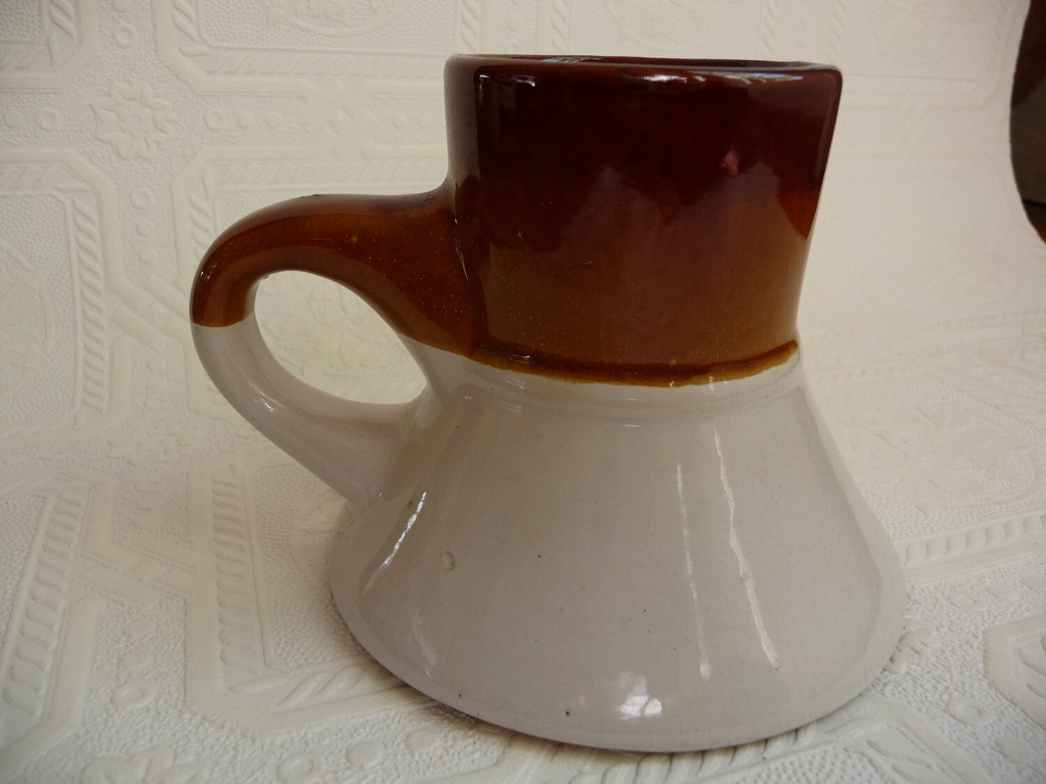 Vintage Coffee Cup Vintage Wide Bottom Coffee Cup Glass Brown