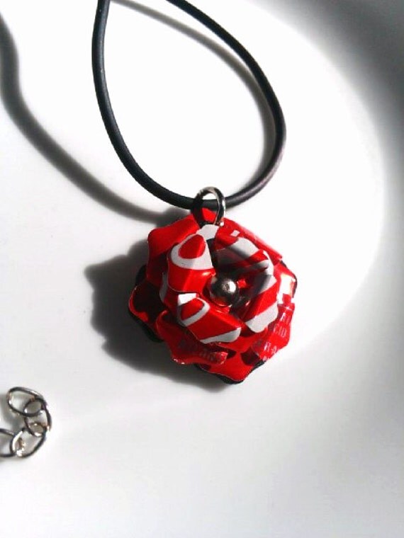 SALE Jewelery Coca Cola Necklace Upcycled Aluminum Can Jewelry