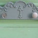 Upcycled Furniture Coat Rack with Vintage Glass Door Knobs
