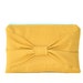bow clutch in mustard linen / fall fashion / linen / bridesmaids / bow