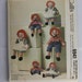 Uncut McCalls 6941 15" 20" 25" Raggedy Ann and Andy Rag Stuffed Doll and Clothes Sew Sewing Pattern