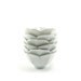 Crisp white lotus blossom bowls - vintage set of 6