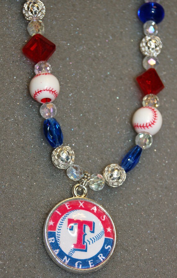 Texas Rangers Baseball Necklace