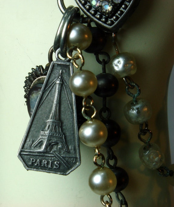 Vintage Inspired Paris French Charm Bracelet