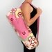 FREE SHIPPING- Yoga Bag in Modern Pink with a Zipper Pocket