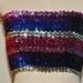 Disco Sequin Tube Top Multi Colors PInk Purple Blue Silver 70s 80s Era