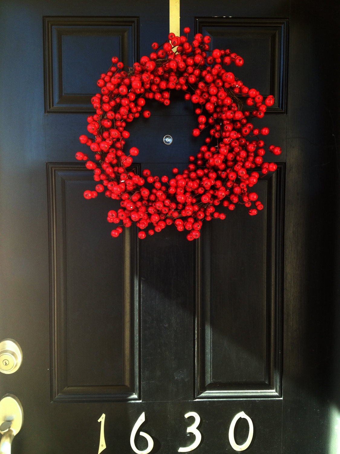 Red Cranberry Wreath Cranberry Christmas Wreath Winter Front