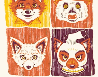 Fantastic Mr Fox 8x10" Art Print