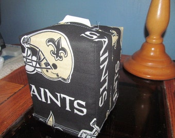 New Orleans Saints Square Tissue Box Cover
