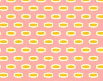 END of BOLT - one yard plus 12 inches - Heather Bailey - Bijoux - Mod Beads in Rose - BTY