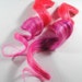 Coral Cupcake / Human Hair Extension / Peach Pink Lilac / Long Tie Dye Colored Hair