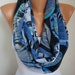 ON SALE - Infinity Scarf Shawl Circle Scarf Loop Scarf Gift -fatwoman