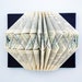 Folded Book Sculpture with Embroidery