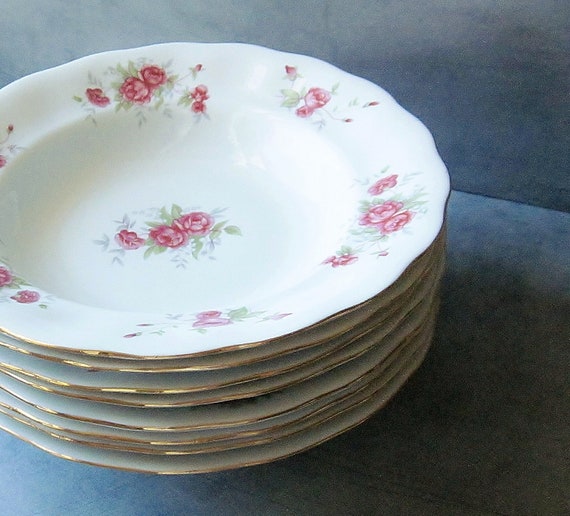 Rose Chintz China Poland Favolina Avon Roses Shabby by jarmfarm