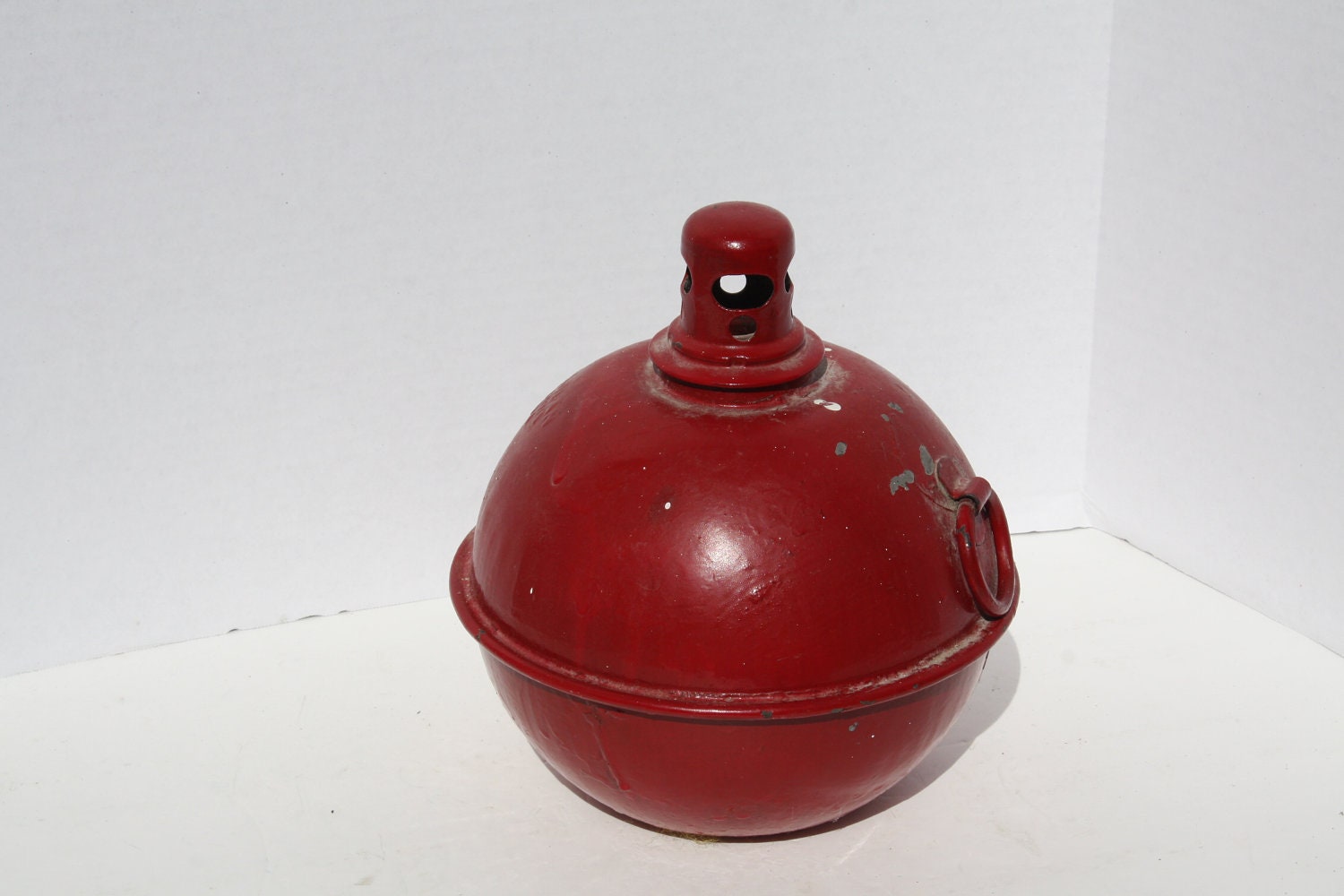 Vintage Road Flare Smudge Pot Red
