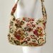 Floral Carpet Bag Purse Autumn or Fall Colors Vintage