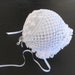 Vintage French Hand Crocheted Christening Bonnet