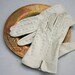 Vintage Cream Leather Gloves