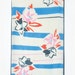 Retro Sacha B. Asian Scarf, 1960s, Blue White Pink Red