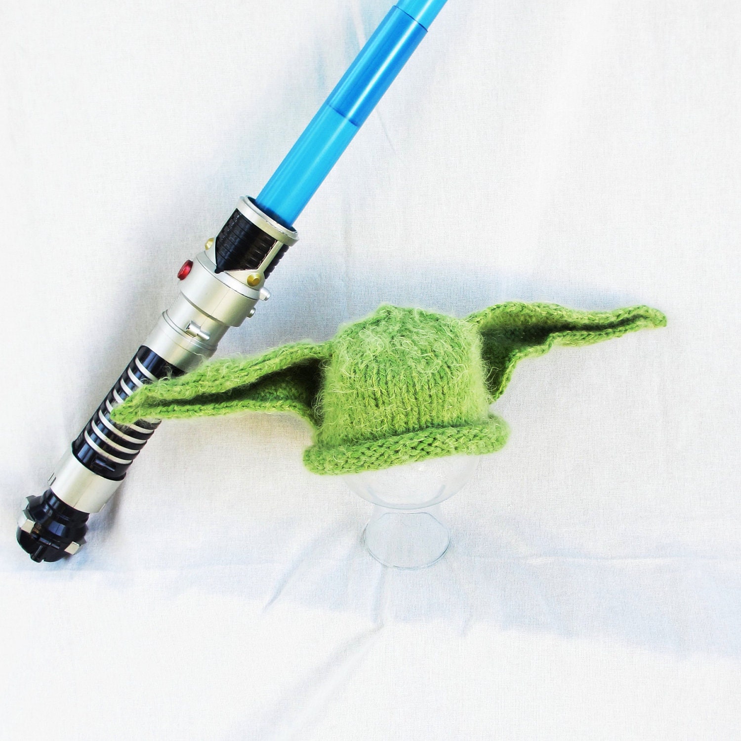 Yoda Hat Soft Hand Knit Made to Order