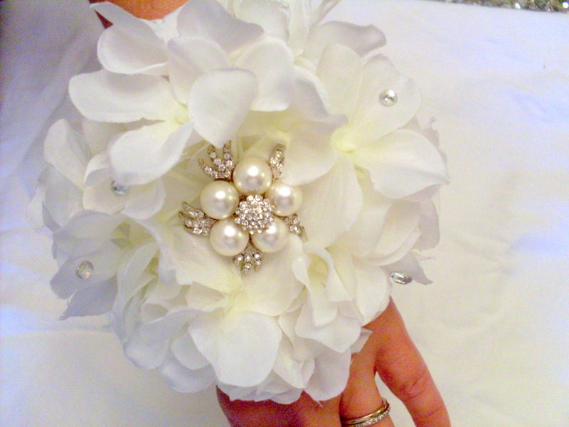 RESERVED for Tiffany Brooch Wrist Corsage, mother of the bride, groom