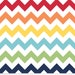 Riley Blake Rainbow Chevron- Half yard