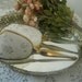 reserved Shabby chic mirror and brush set hand held mirror hand held brush, vintage brush and mirror french country aged patina