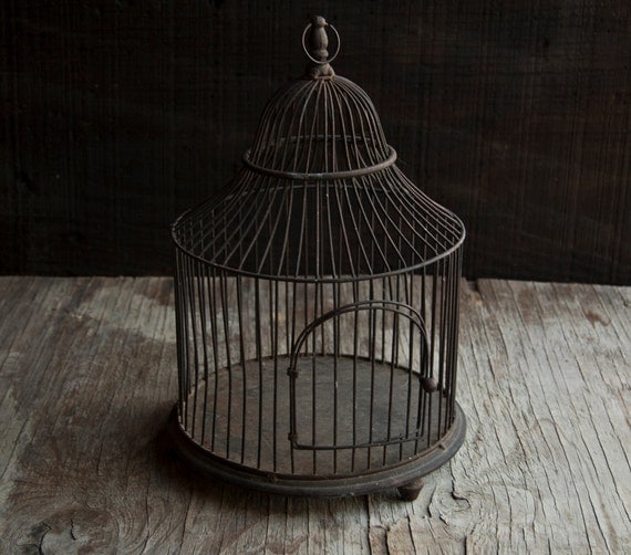 rustic wire bird cage vintage metal rustic wire bird cage vintage metal