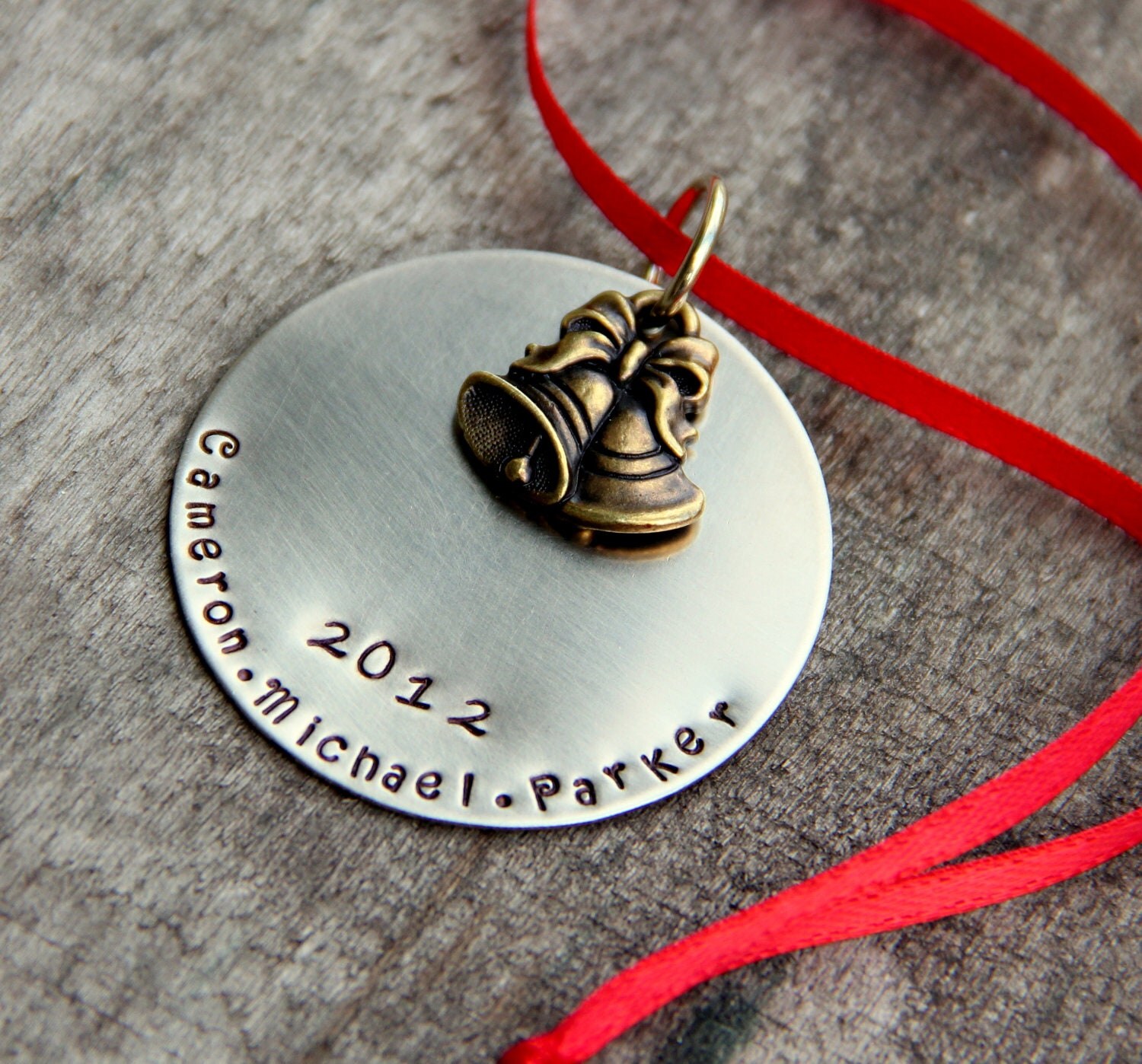 Wedding Bell Ornament Flower Girl Ring Bearer Gift Ornament