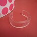 Vintage Clear Lucite Mod 60s Cuff Bracelet