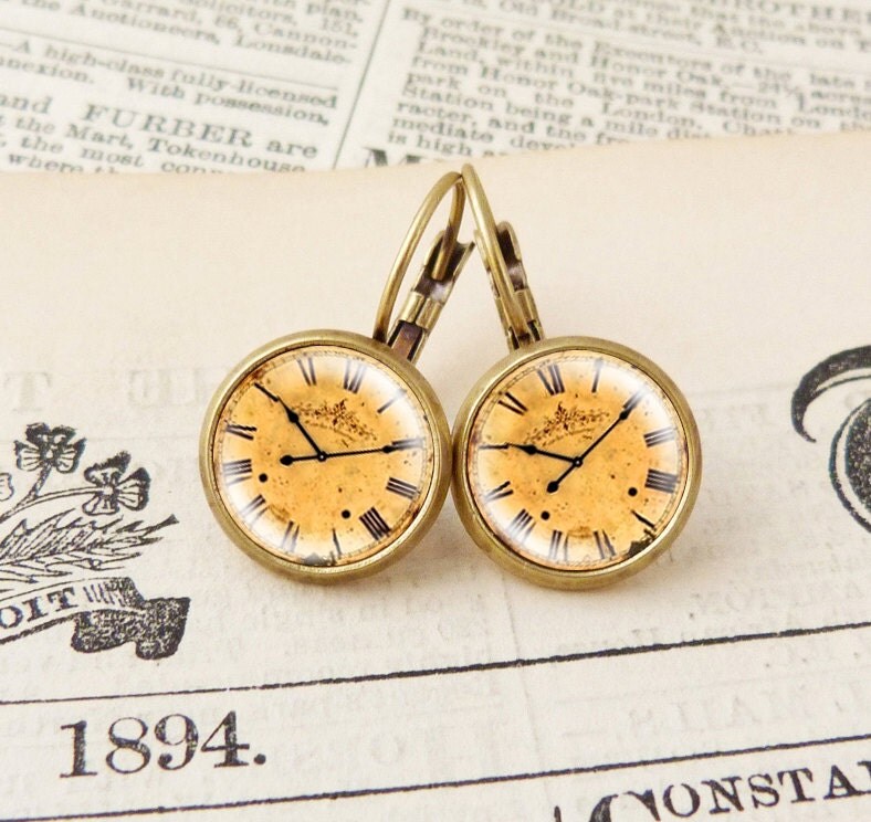 Vintage Watch Earrings