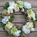 RESERVED For NANCY M - Wedding Decoration, Wedding Wreath, Burlap Floral Wreath, Rustic Wedding Decoration, Shabby Style Wedding Wreath