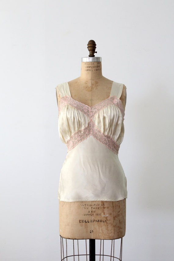 vintage satin and lace camisole